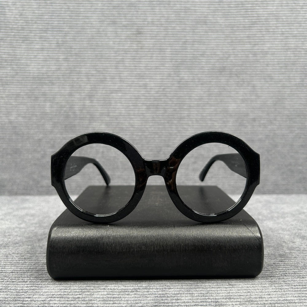 Sean John SJS2012CE 001 Black Oversized Round Y2k Eyeglass Frames Sunglasses